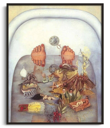 Inspiration Ce que l'eau m'a donné Frida Kahlo - peinture à l'huile