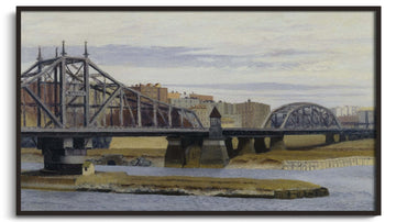 Inspiration Pont-barrage Macomb Hopper - peinture à l'huile