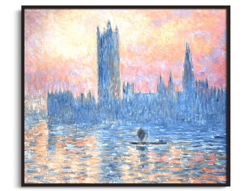 Inspiration Le Parlement de Londres au soleil couchant Monet - peinture à l'huile